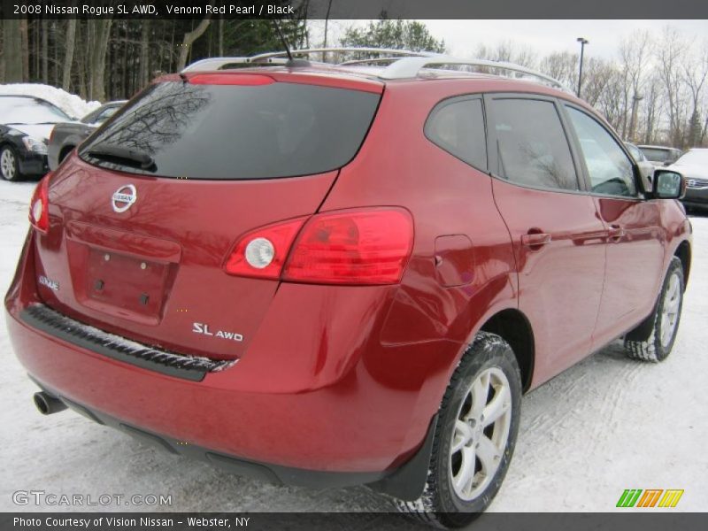 Venom Red Pearl / Black 2008 Nissan Rogue SL AWD