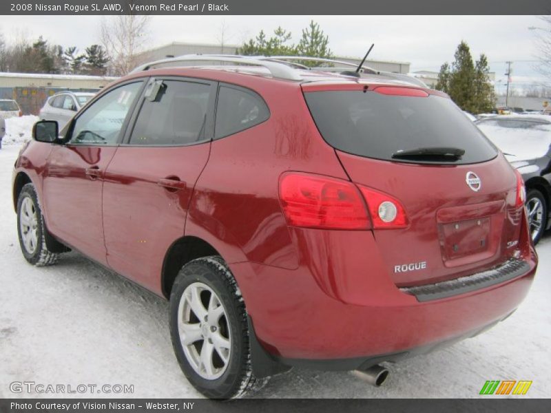 Venom Red Pearl / Black 2008 Nissan Rogue SL AWD