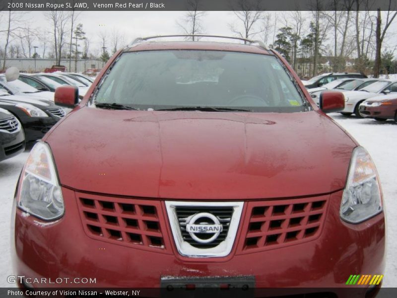 Venom Red Pearl / Black 2008 Nissan Rogue SL AWD