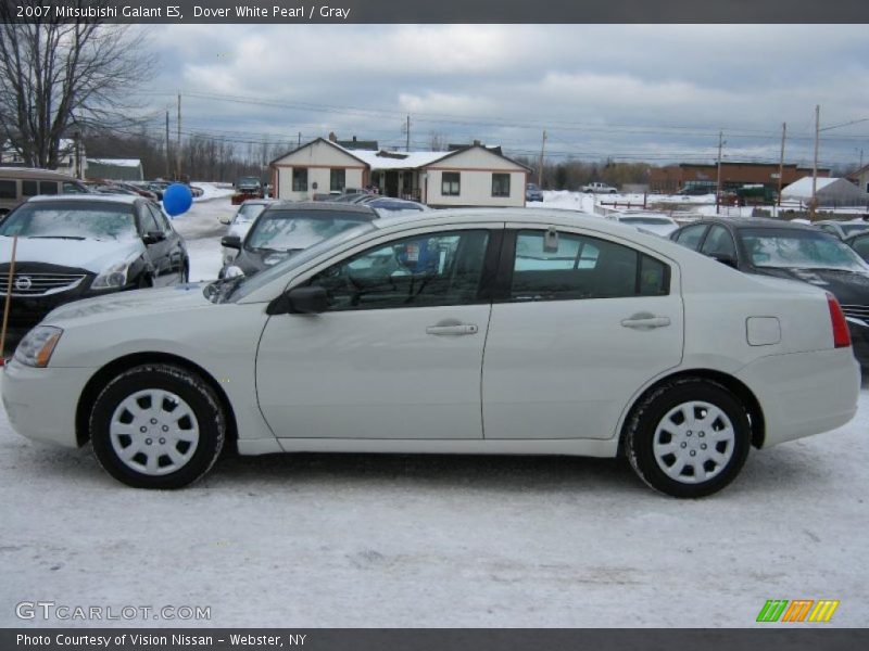 Dover White Pearl / Gray 2007 Mitsubishi Galant ES