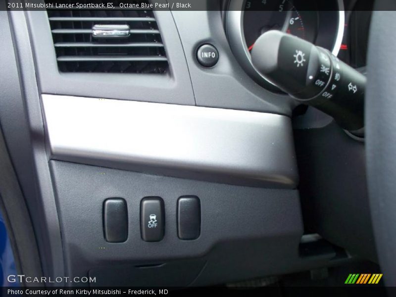 Octane Blue Pearl / Black 2011 Mitsubishi Lancer Sportback ES