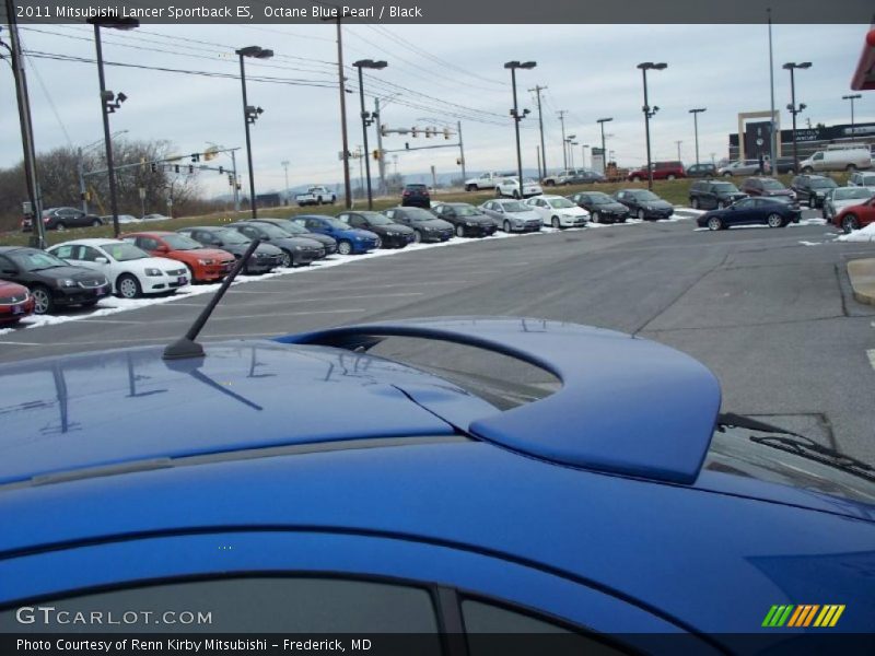 Octane Blue Pearl / Black 2011 Mitsubishi Lancer Sportback ES