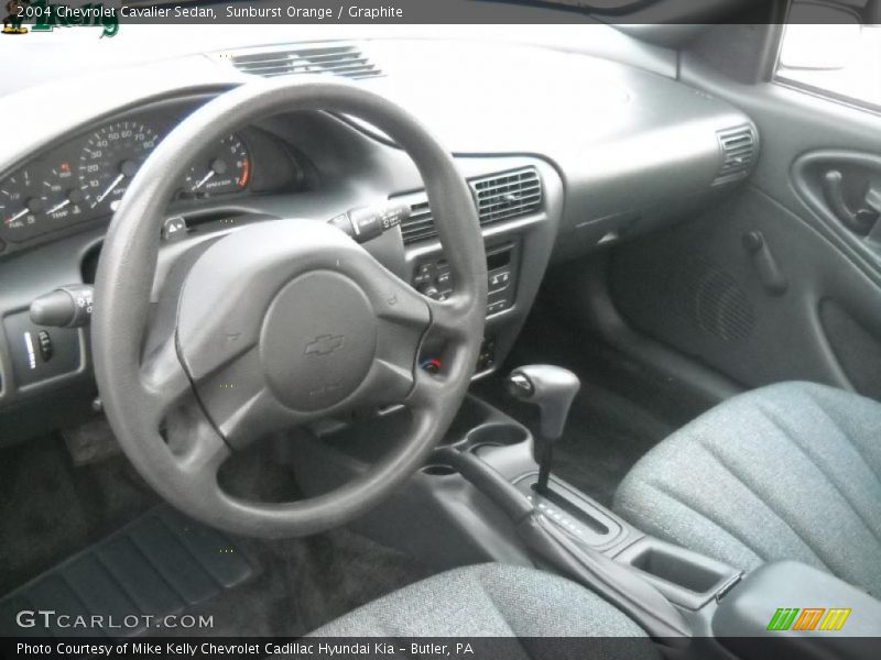 Sunburst Orange / Graphite 2004 Chevrolet Cavalier Sedan