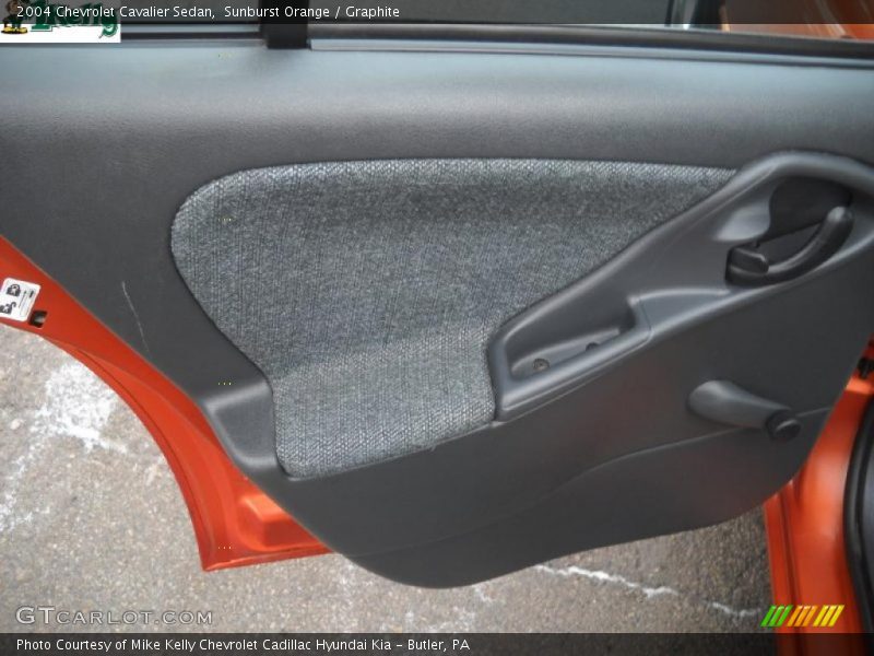Sunburst Orange / Graphite 2004 Chevrolet Cavalier Sedan