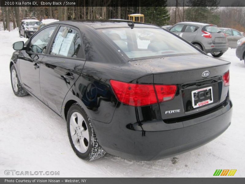 Ebony Black / Stone 2010 Kia Forte EX