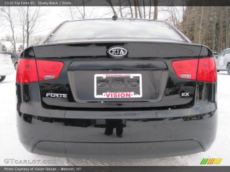 Ebony Black / Stone 2010 Kia Forte EX