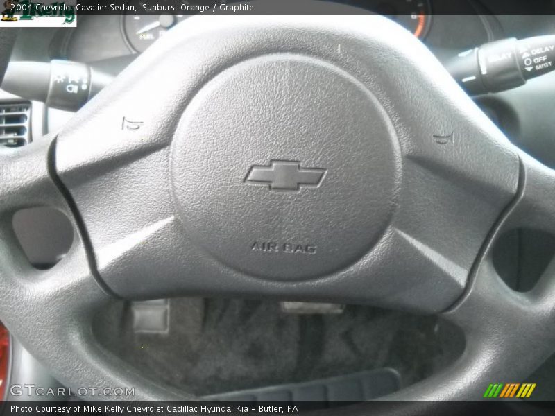 Sunburst Orange / Graphite 2004 Chevrolet Cavalier Sedan