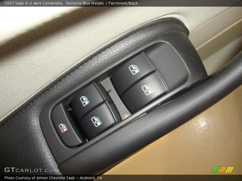 Controls of 2007 9-3 Aero Convertible