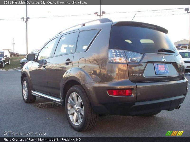 Quartz Brown Metallic / Beige 2011 Mitsubishi Outlander SE