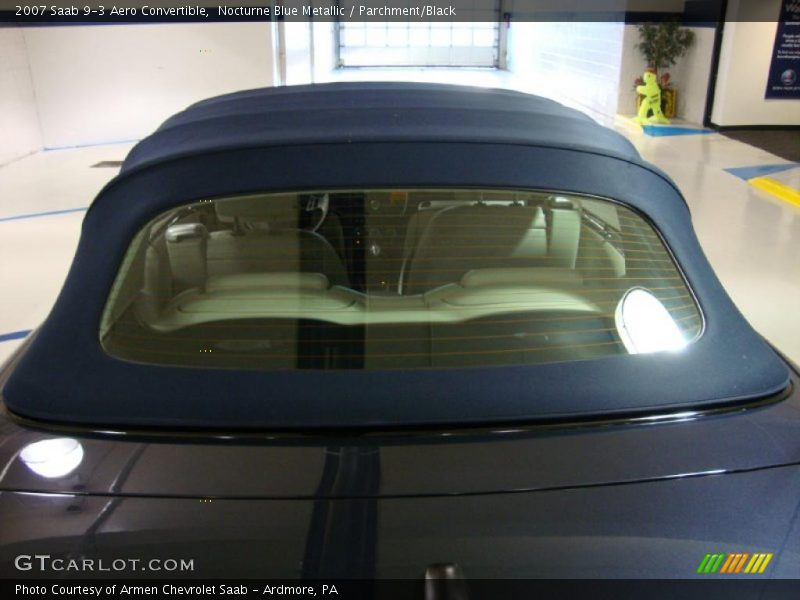 Nocturne Blue Metallic / Parchment/Black 2007 Saab 9-3 Aero Convertible