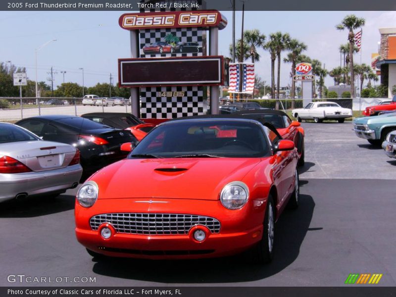 Torch Red / Black Ink 2005 Ford Thunderbird Premium Roadster