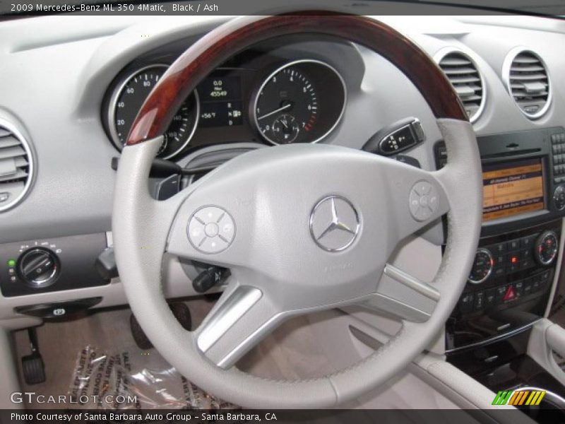 Black / Ash 2009 Mercedes-Benz ML 350 4Matic