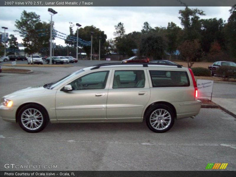 Lunar Gold Metallic / Taupe 2007 Volvo V70 2.5T