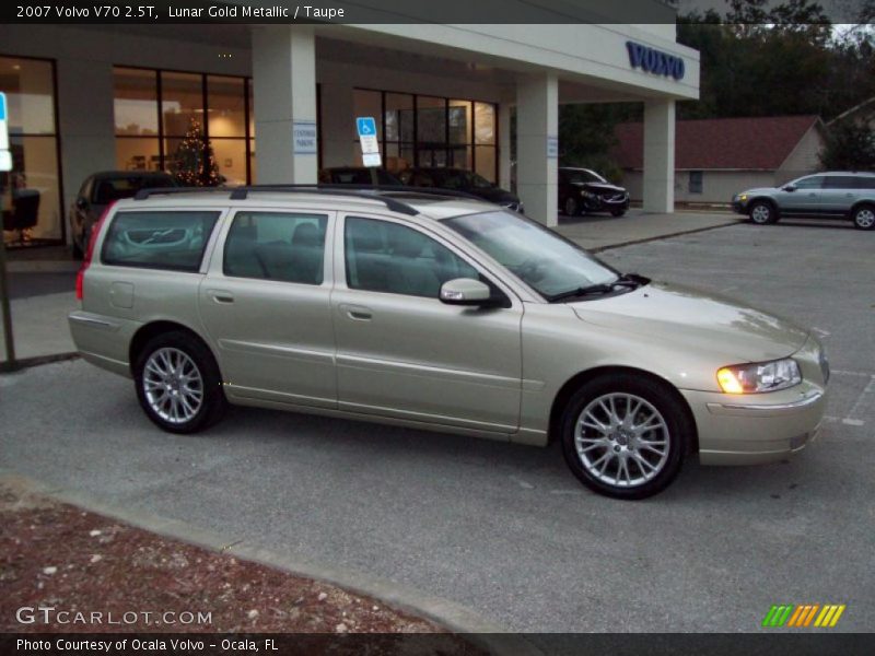 Lunar Gold Metallic / Taupe 2007 Volvo V70 2.5T