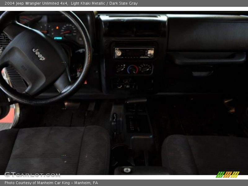 Light Khaki Metallic / Dark Slate Gray 2004 Jeep Wrangler Unlimited 4x4