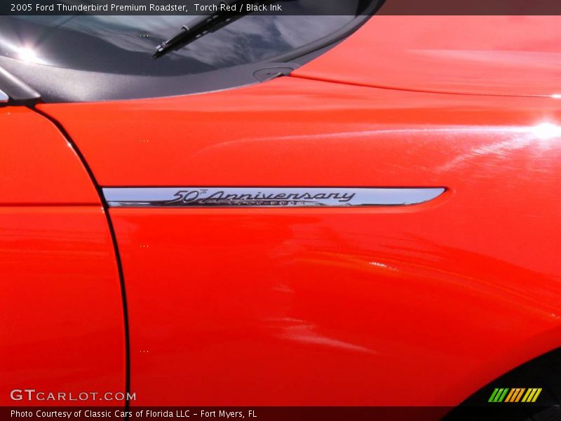 Torch Red / Black Ink 2005 Ford Thunderbird Premium Roadster
