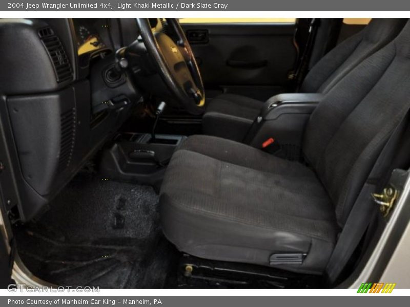 Light Khaki Metallic / Dark Slate Gray 2004 Jeep Wrangler Unlimited 4x4