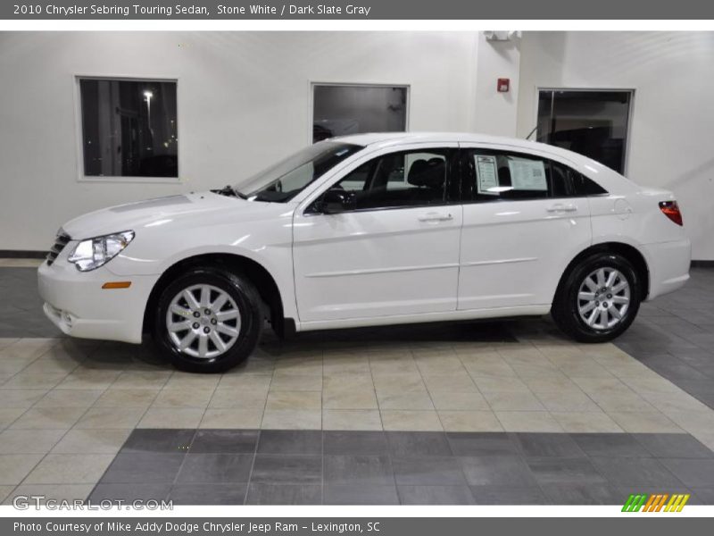 Stone White / Dark Slate Gray 2010 Chrysler Sebring Touring Sedan