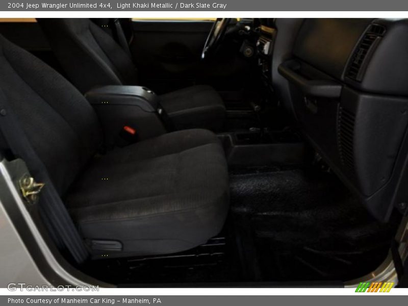 Light Khaki Metallic / Dark Slate Gray 2004 Jeep Wrangler Unlimited 4x4