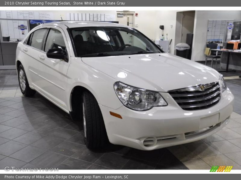 Stone White / Dark Slate Gray 2010 Chrysler Sebring Touring Sedan