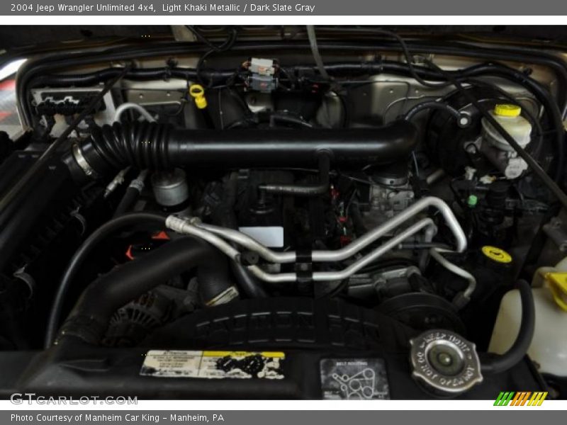 Light Khaki Metallic / Dark Slate Gray 2004 Jeep Wrangler Unlimited 4x4
