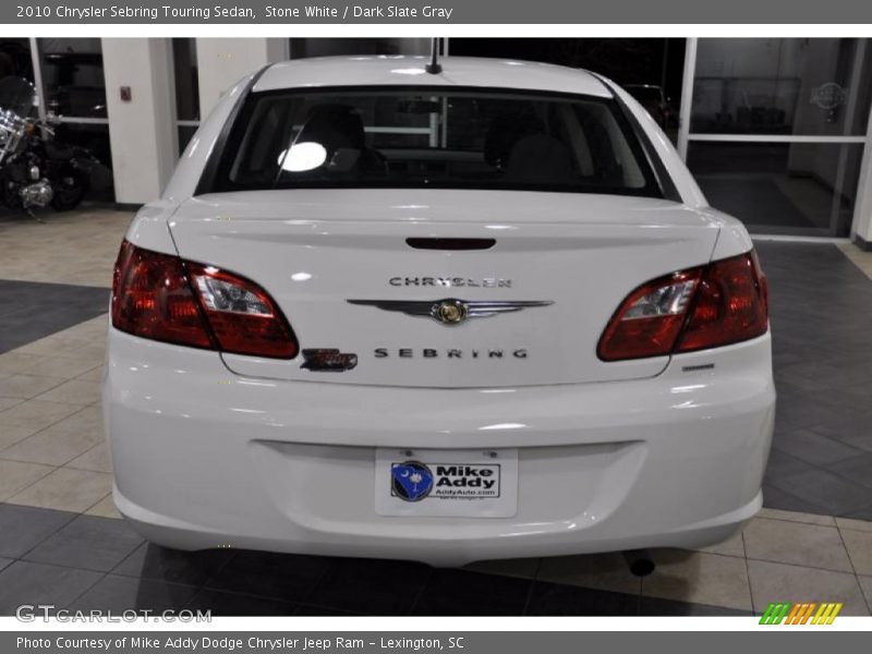 Stone White / Dark Slate Gray 2010 Chrysler Sebring Touring Sedan