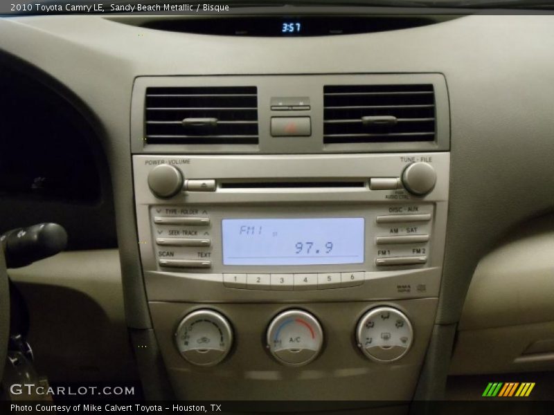 Sandy Beach Metallic / Bisque 2010 Toyota Camry LE