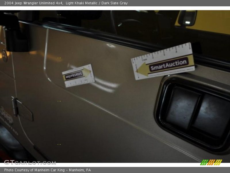 Light Khaki Metallic / Dark Slate Gray 2004 Jeep Wrangler Unlimited 4x4