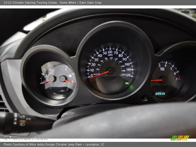 Stone White / Dark Slate Gray 2010 Chrysler Sebring Touring Sedan