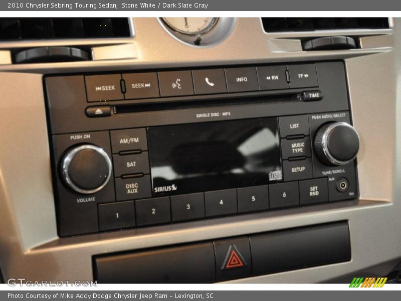 Stone White / Dark Slate Gray 2010 Chrysler Sebring Touring Sedan