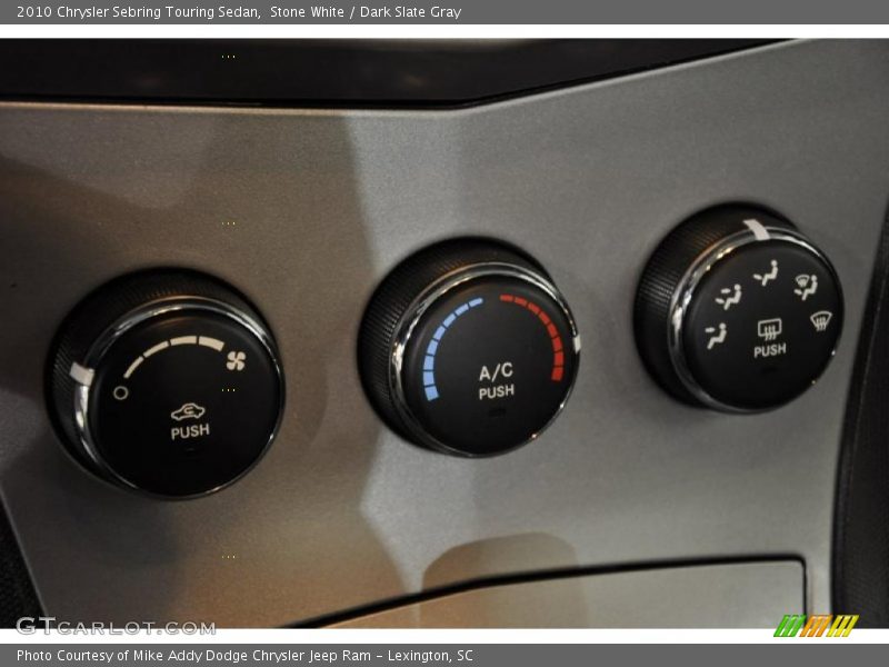 Stone White / Dark Slate Gray 2010 Chrysler Sebring Touring Sedan