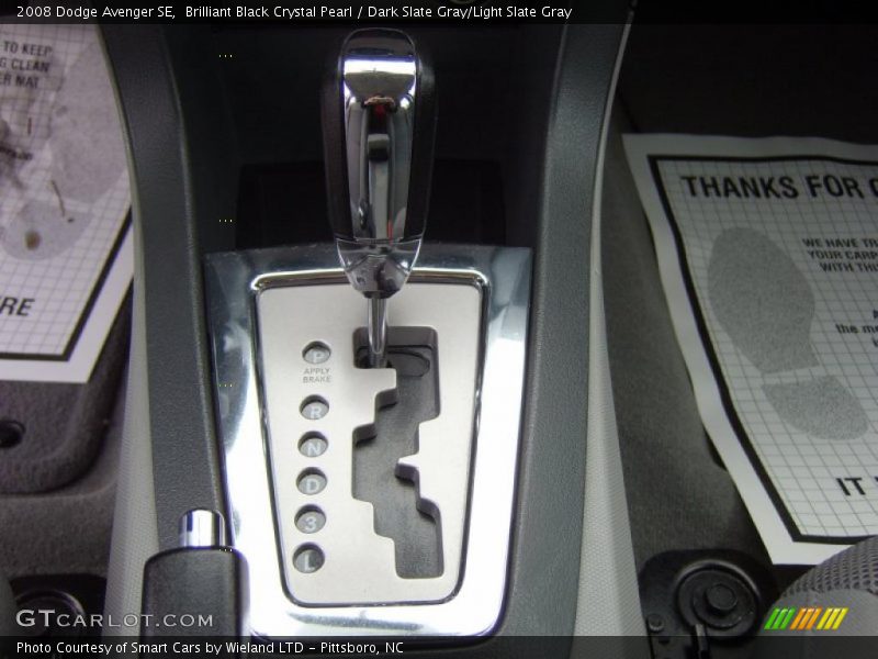 Brilliant Black Crystal Pearl / Dark Slate Gray/Light Slate Gray 2008 Dodge Avenger SE