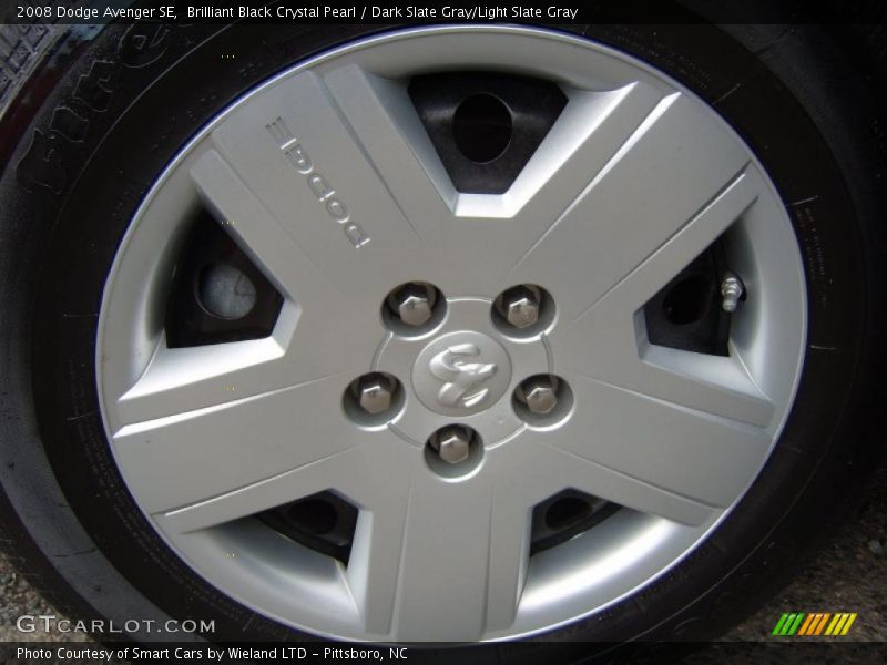 Brilliant Black Crystal Pearl / Dark Slate Gray/Light Slate Gray 2008 Dodge Avenger SE
