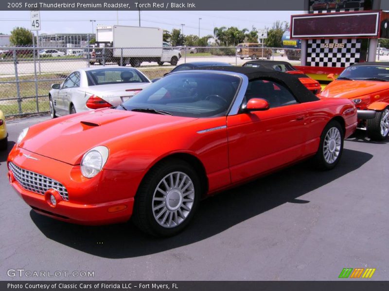 Torch Red / Black Ink 2005 Ford Thunderbird Premium Roadster