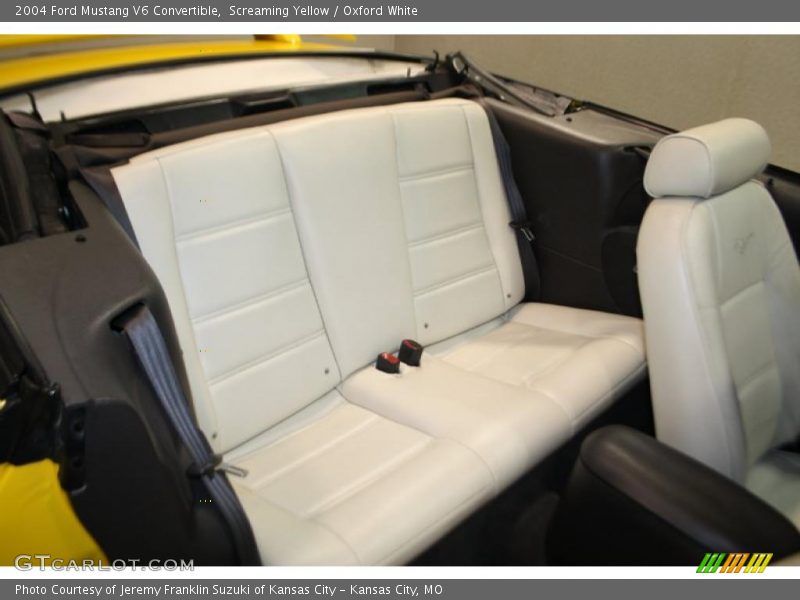 Screaming Yellow / Oxford White 2004 Ford Mustang V6 Convertible