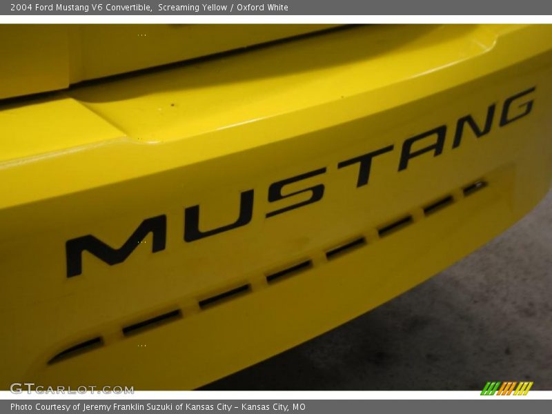 Screaming Yellow / Oxford White 2004 Ford Mustang V6 Convertible