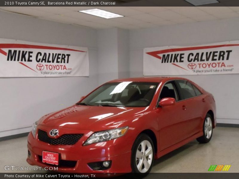 Barcelona Red Metallic / Dark Charcoal 2010 Toyota Camry SE