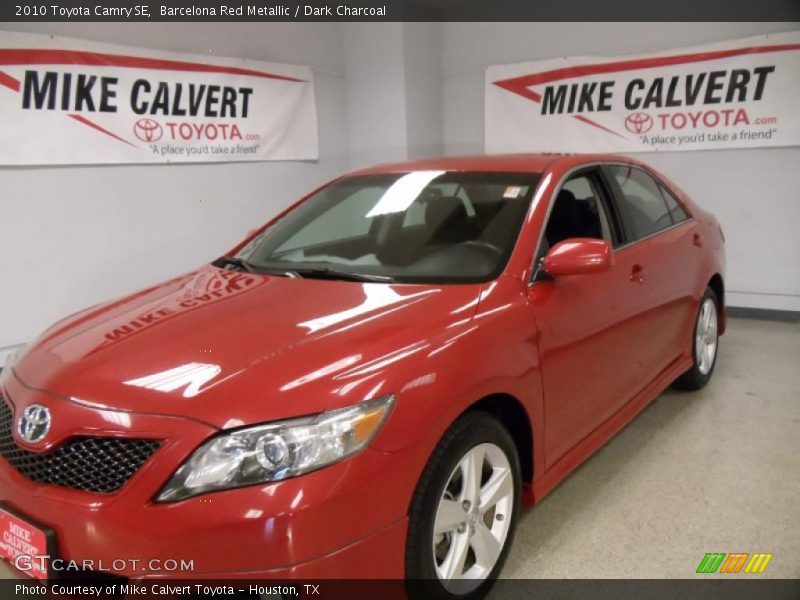 Barcelona Red Metallic / Dark Charcoal 2010 Toyota Camry SE