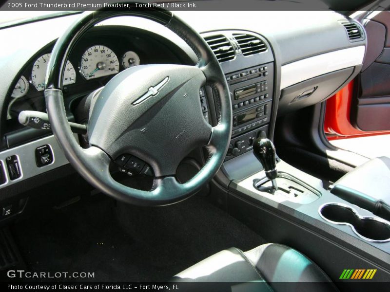 Torch Red / Black Ink 2005 Ford Thunderbird Premium Roadster