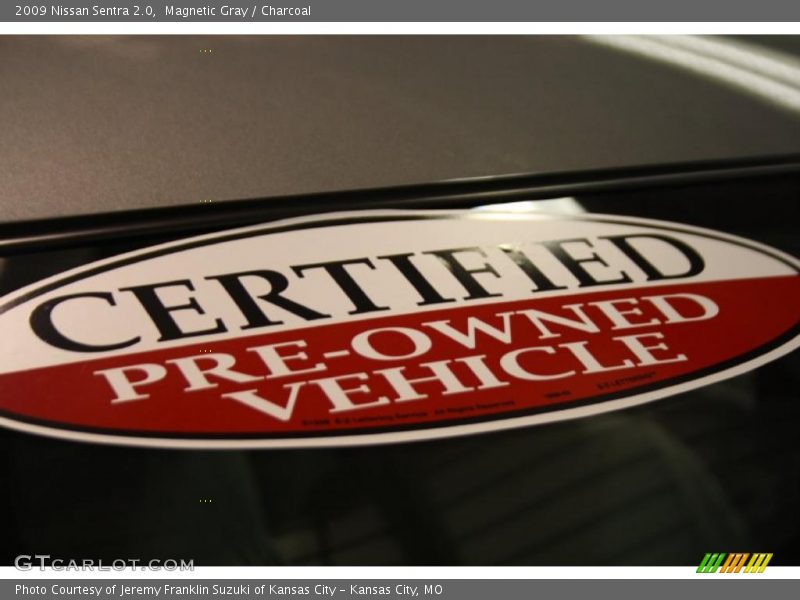 Magnetic Gray / Charcoal 2009 Nissan Sentra 2.0