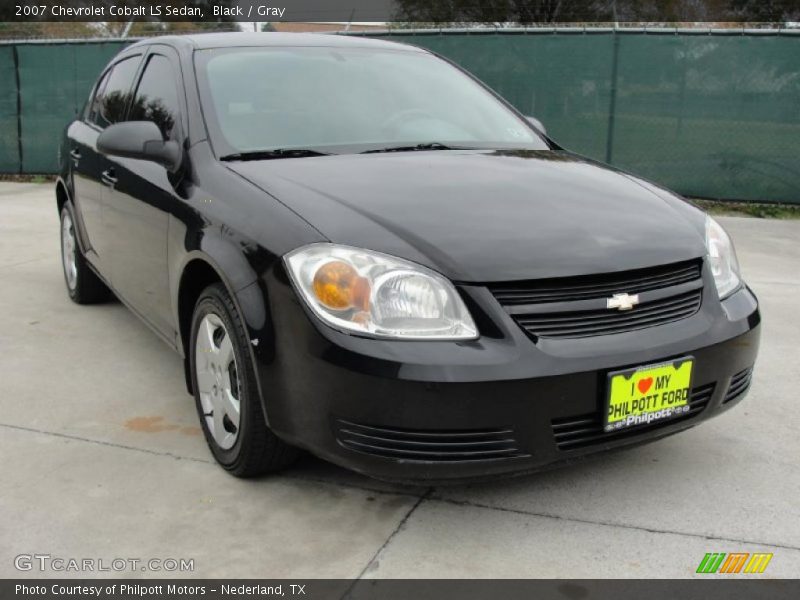 Black / Gray 2007 Chevrolet Cobalt LS Sedan