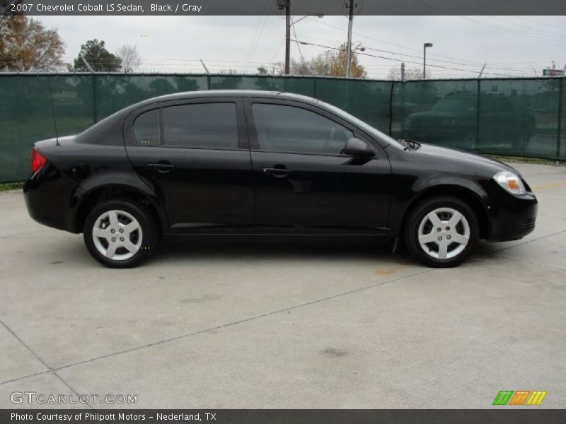 Black / Gray 2007 Chevrolet Cobalt LS Sedan