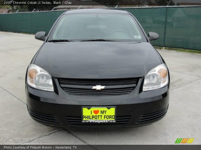 Black / Gray 2007 Chevrolet Cobalt LS Sedan