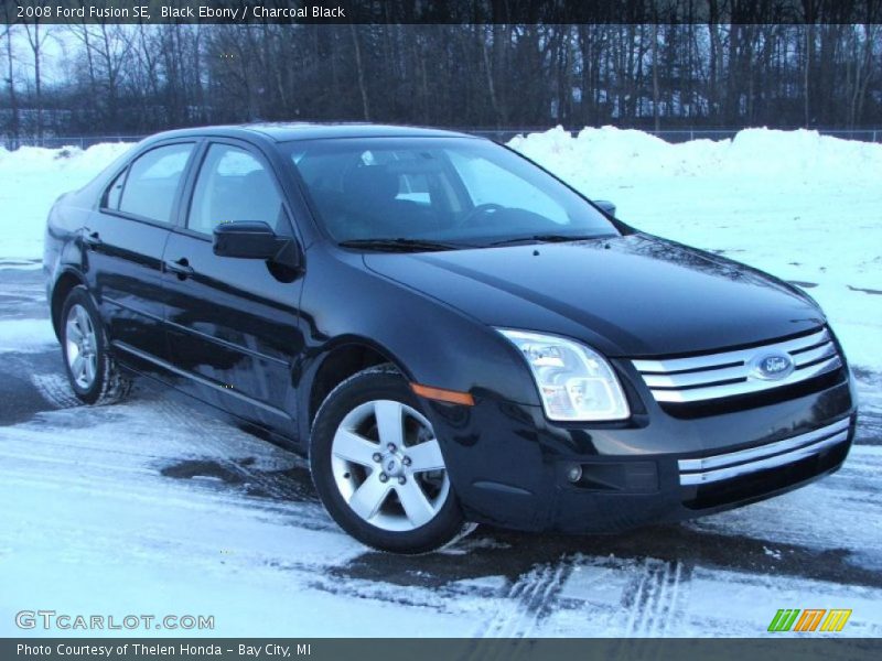 Black Ebony / Charcoal Black 2008 Ford Fusion SE