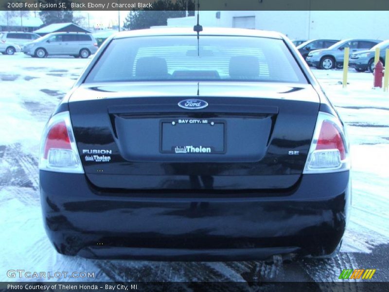Black Ebony / Charcoal Black 2008 Ford Fusion SE