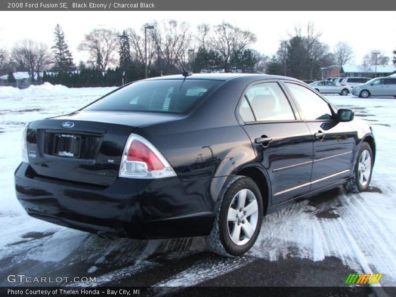 Black Ebony / Charcoal Black 2008 Ford Fusion SE