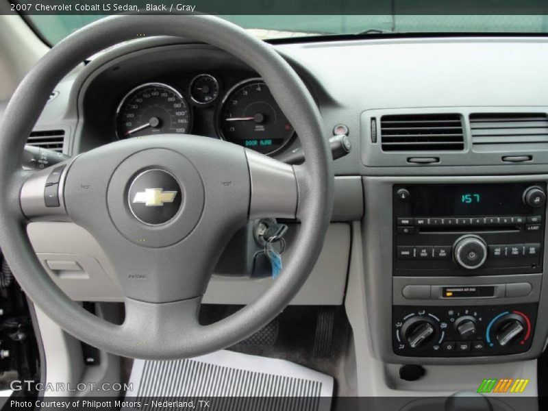 Black / Gray 2007 Chevrolet Cobalt LS Sedan