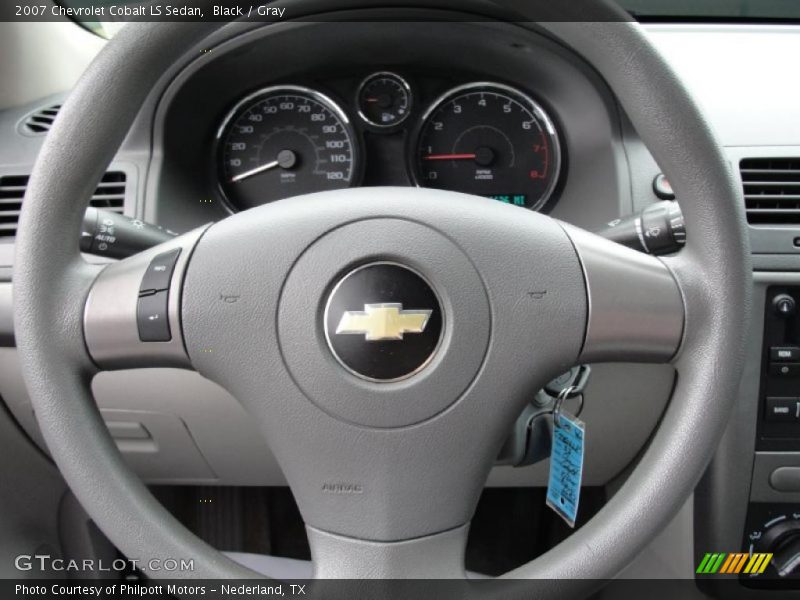 Black / Gray 2007 Chevrolet Cobalt LS Sedan