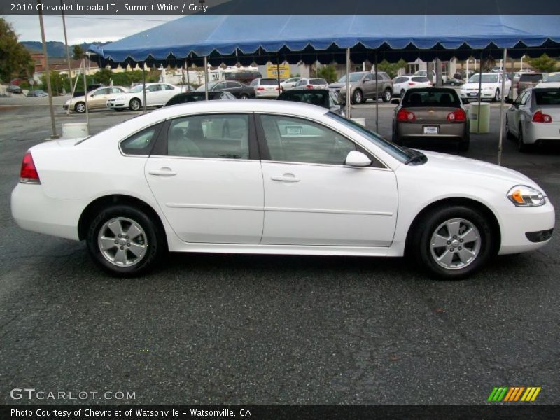 Summit White / Gray 2010 Chevrolet Impala LT