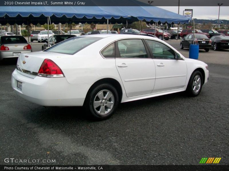 Summit White / Gray 2010 Chevrolet Impala LT